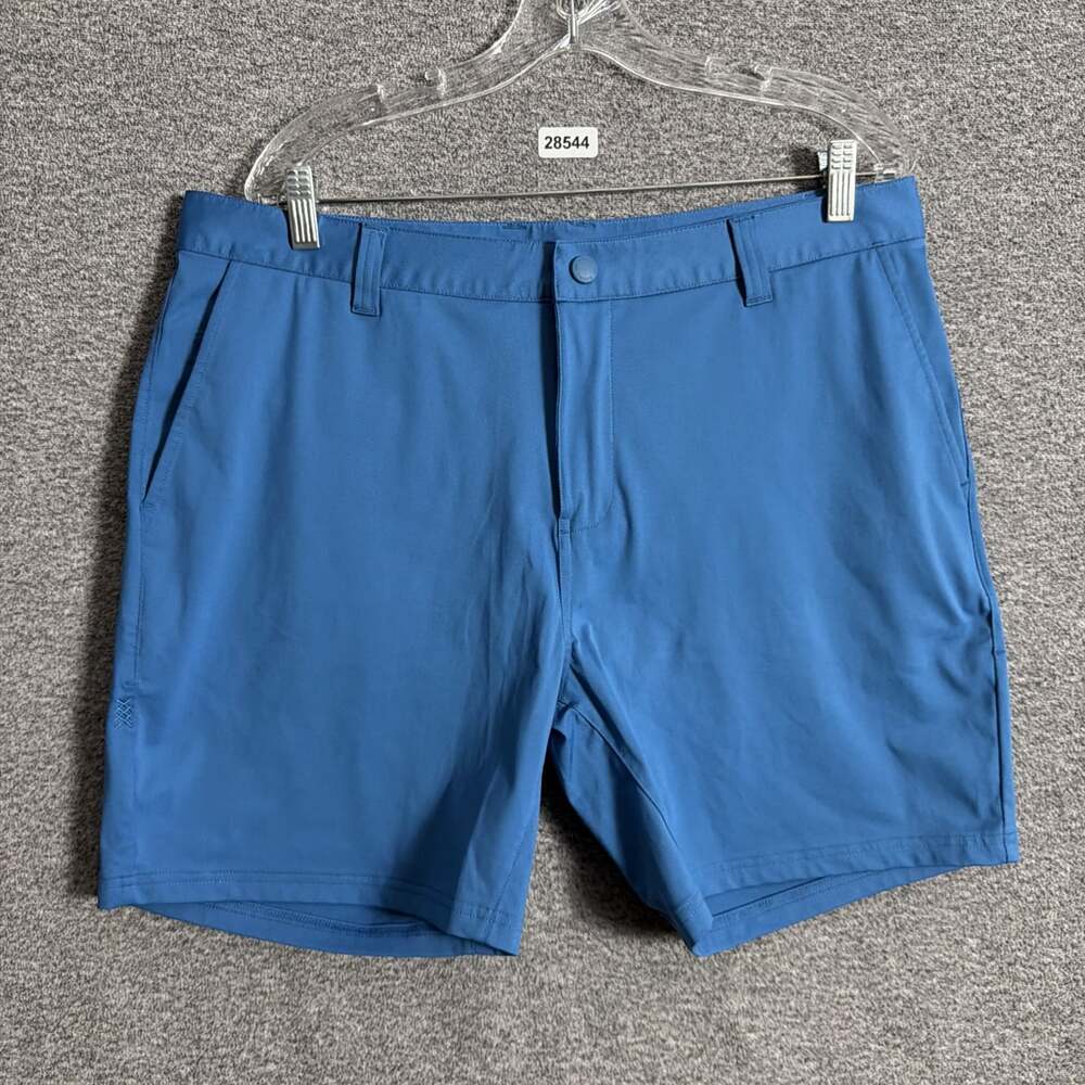 Rhone Men's Size 36 Blue UPF 50+ 7" Inseam Resort Performance Shorts